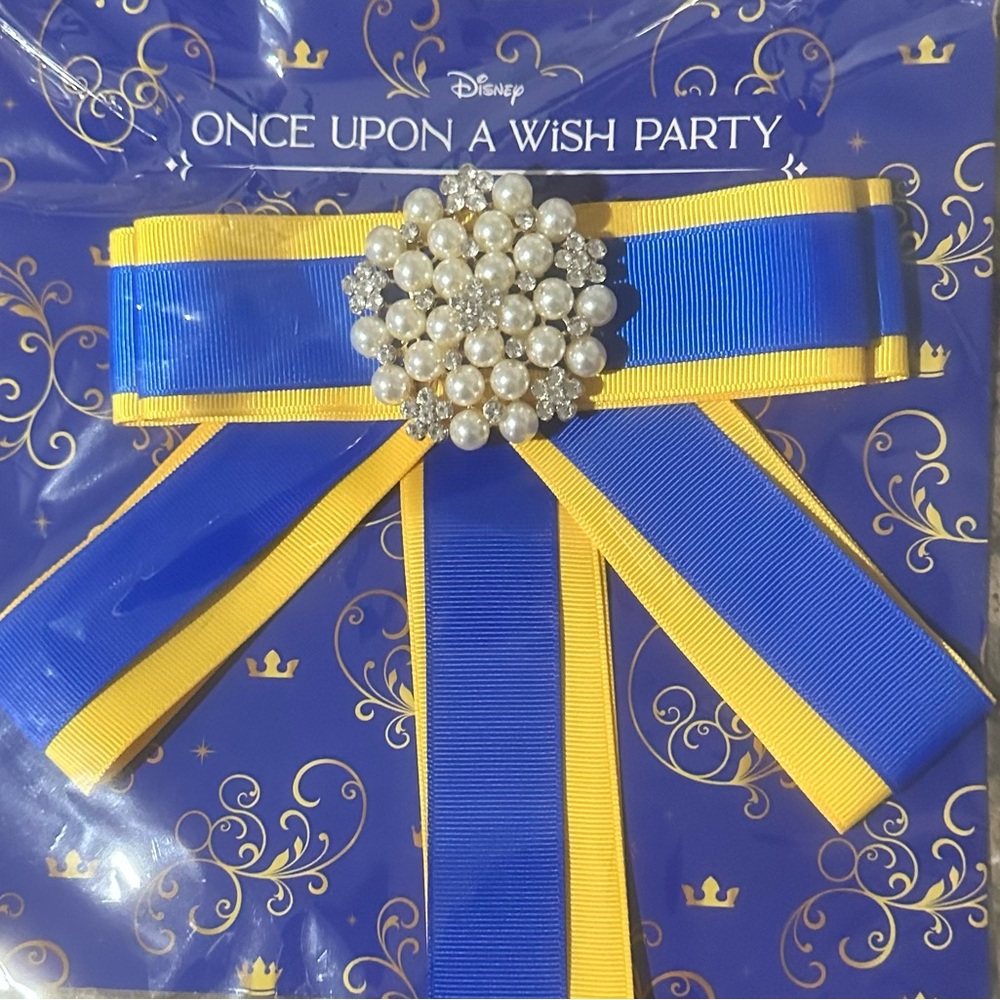 Disney Blue and Yellow Party Ribbon